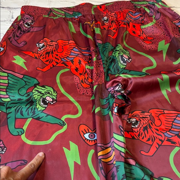 Dressed in Lala NWOT Wild Whimsey Satin Pant (pant only) - Picture 12 of 12